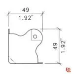 coin plat c0674/30z dessin technique