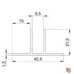 profilé 6230 dessin technique