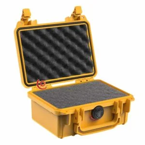 valise peli 1120 jaune avec mousse prédécoupée 1120-000-240E