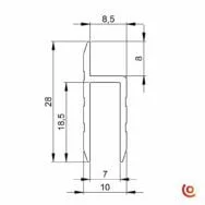 profilés en h 6126 dessin technique