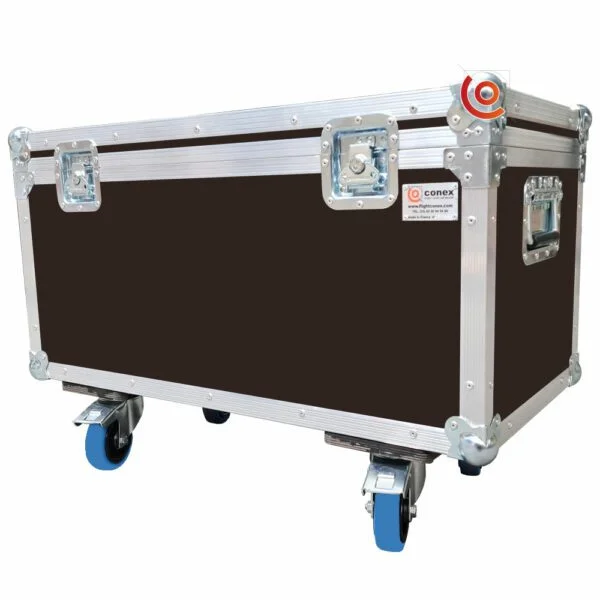 Flight case sur mesure 800 x 400 x 400 mm conex brun