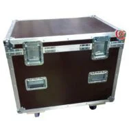 Flight case sur mesure malle 800 x 600 x 600 mm conex contreplaqué brun