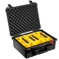 valise peli 1550 noir avec cloisons 015600-0040-110E