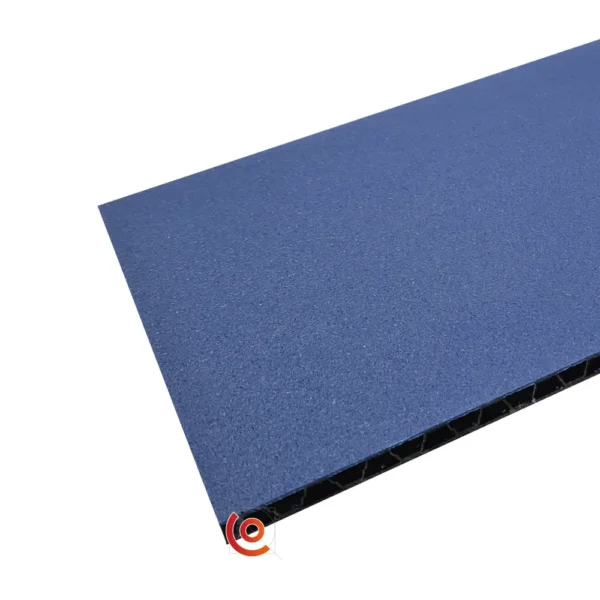 panneau pvc alvéolaire bleu foncé