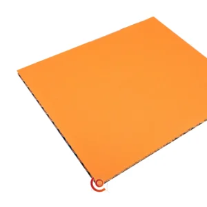 panneau pvc alvéolaire orange