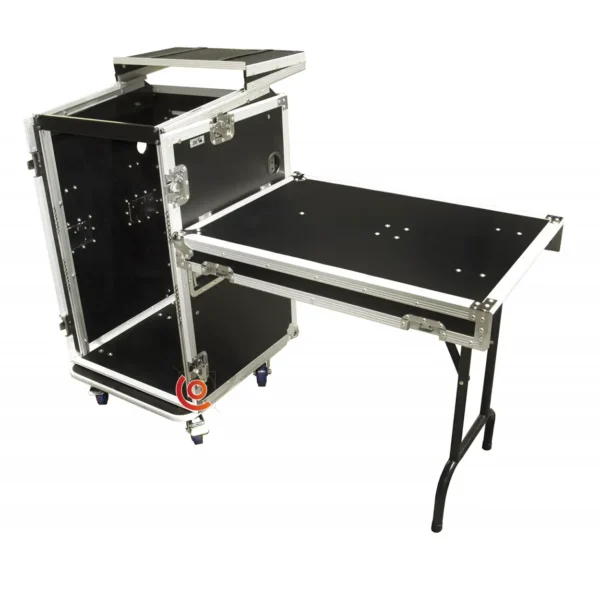 Flight case 19” d’excellente qualité pour régie DJ 10/18u