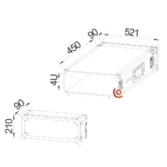 rack case 4u pour système électronique