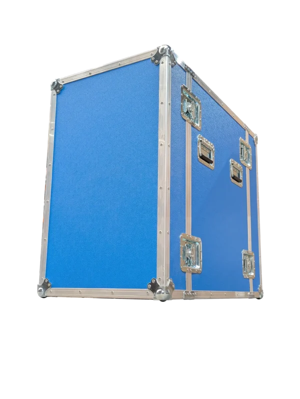 Flight case bleu